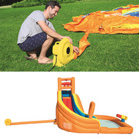 Jeu de fête pour enfants personnalisé en usine Offre Spéciale toboggans gonflables château gonflable d'arrière-cour videur plein d'entrain avec piscine