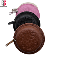 Ruban à mesurer en cuir mini avec logo couleur, idéal pour le bureau – Cadeau promotionnel très demandé, directement de notre usine avec 12 ans d'expérience