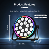 18x4W RGBW 4in1 LED Par Light Stage Light avec Dmx Sound Control pour Stage Party Show KTV DJ Disco