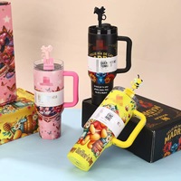 Mug de voiture Stan Custom Honey Bear - Style grande capacité, isolation sous vide robuste, en acier inoxydable 304, avec poignée, tasse cadeau