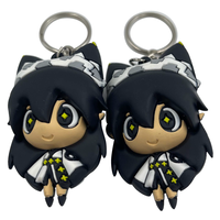 Porte-clés 3D avec logo personnalisé Porte-clés PVC personnalisé souvenir mode dessin animé