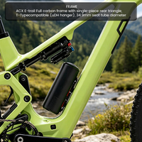 Vélo de montagne électrique en carbone à suspension intégrale EMTB 29 pouces Moteur à entraînement central 12 vitesses Frein à disque hydraulique
