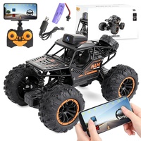 Voiture RC amphibie télécommandée Sam Toys avec contrôle par application, voiture de course et de drift 1/18, voiture RC grimpante avec caméra Wi-Fi