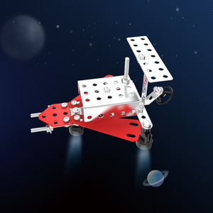 3-in-1 <strong>Puzzle</strong> Metal Assembly <strong>Nut</strong> Spacecraft Airplane Battleship DIY Student Teaching Aid Assembly Metal Model Kit 3D <strong>Puzzle</strong> - Product Image 2