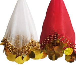Squisito zecchino con paillettes a mano quadrato Asirian Yalikhta per la decorazione della sciarpa da sposa - Product Image 1