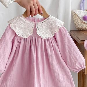 Vestido Vintage de Encaje para Niña de 0 a 3 Meses Bautismo Bautizo con Bordado a Mano y Detalles de Perlas - Product Image 6