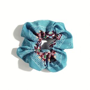 Nouveau chouchou et bandeau imprimé léopard et floral bohème – Tissu très élastique, cadeau naturel - Product Image 4