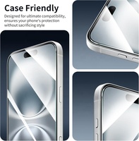 Protection d'écran en verre trempé Premium 3D 9H, cristallin HD, anti-rayures pour iPhone 17 Air 16e