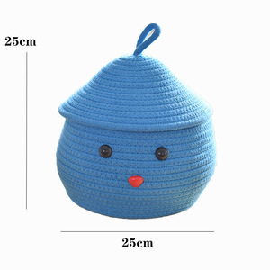 Factory Hot Sale <b>Storage</b> <b>Baskets</b> Woven Cotton Rope <b>Basket</b> Organizing Home Decoration - Product Image 2