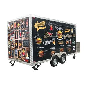 TUNE Nuovo Stile Food Trucks Ice Cream Van Ristorazione <span class=keywords><strong>Mobile</strong></span> Cibo Auto Rimorchio <span class=keywords><strong>Vintage</strong></span> per la Vendita - Product Image 5