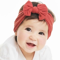 Weiches, bequemes Stoff-Stirnband mit Schleife für Babys und Kinder, niedliches Prinzessinnen-Accessoire für Schulanfang und Weihnachten