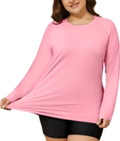 Chemises de randonnée et de pêche personnalisées pour femmes grandes tailles, protection solaire UPF50+, manches longues, séchage rapide, respirantes