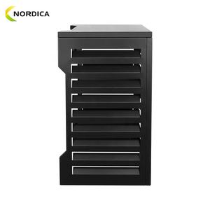 Capot extérieur de climatiseur anti-grêle noir couvercle de <span class=keywords><strong>pompe</strong></span> à <span class=keywords><strong>chaleur</strong></span> métal alliage d'aluminium climatiseur unité externe housse de protection - Product Image 4