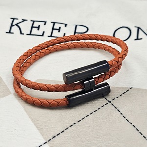 <span class=keywords><strong>SL219</strong></span> สร้อยข้อมือถักเชือกสแตนเลสชุบไฟฟ้า ดีไซน์ทันสมัยสำหรับทุกเพศ พร้อมตัวล็อคแบบแท่ง เหมาะสำหรับผู้ชายและผู้หญิง - Product Image 5
