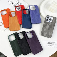 Étui de téléphone magnétique en cuir à motif camouflage pour iPhone 16 15 14 13 12 Pro Max, étui de charge sans fil, coque rigide antichoc