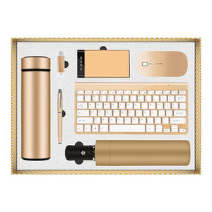 Produits VIP uniques à vendre : kit clavier, souris sans fil, stylo USB, gourde isotherme, thermos, parapluie, ensemble cadeau pour hommes et femmes - Product Image 1