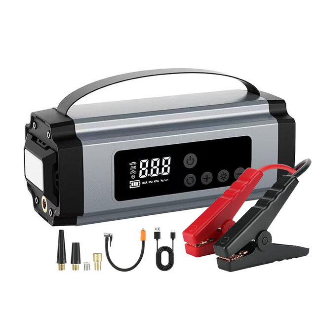 Multi Function 12V Starting Device Jump Starter Battery Pack for All Gas 10L Diesel Vehicles Power Bank with USB Ports LED Light