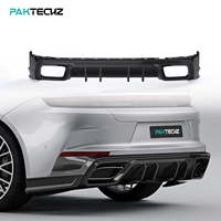 Kit carrosserie en fibre de carbone sèche préimprégnée Paktechz, diffuseur arrière et spoiler pour Porsche Panamera 976 2024 -