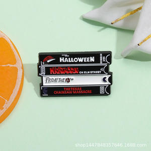 Stock personalizado al por mayor Punk gótico Horror esmalte Pins personalizado No Moq películas clásicas de Halloween Viernes 13 esmalte barato solapa <span class=keywords><strong>Pi</strong></span> - Product Image 2