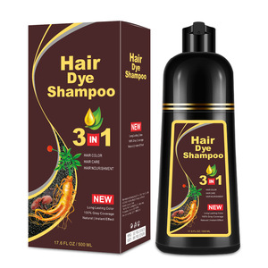 Tinte para el Cabello 3 en 1, Crema Permanente para el Cabello Negro, Coloración Instantánea Natural, Sin Amoníaco, Fácil Cobertura de Canas, Cosmético Capilar de Larga Duración - Product Image 6