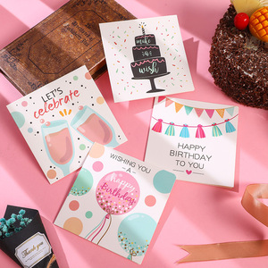 Carte de vœux carrée pliable en carton pour anniversaire, carte de vœux professionnelle, carte de vœux avec message de meilleurs vœux, carte de vœux en papier cadeau - Product Image 1