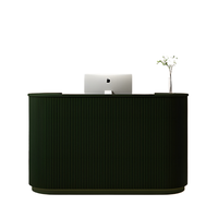 Nouvelle meilleure vente Bureau de réception personnalisé Comptoir de salon de beauté Petite table de réception Bureau de réception circulaire pour salon de manucure
