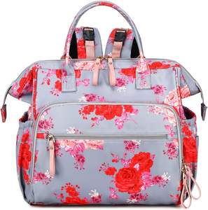 Muestra gratuita de mochila pañalera multiusos, impermeable, ideal para viajes, unisex, con estuche para chupetes para bebés - Product Image 1