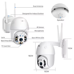 Indien Vereinigte Arabische Emirate Exports icherheit Drahtlos/Kabel gebundenes WIFI/PTZ/Doppel objektiv/Ball kamera Nachtsicht-Infrarot-LED AHD IP66 - Product Image 3