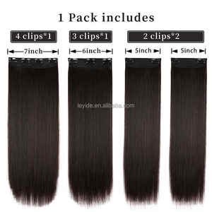 Extension de Cheveux Humains Remy 100% Premium en Vrac Cheveux Indiens Cuticule Brute Alignée Double Dessiné 5 Clip Premium Extension de Cheveux en Gros - Product Image 5