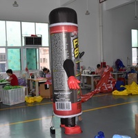 Mascotte gonflable personnalisée KeepFuns en forme de bombe aérosol pour événements publicitaires