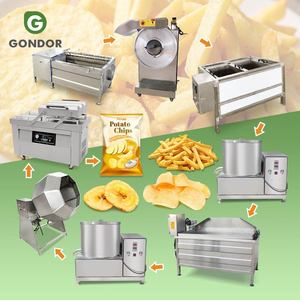 New Frozen French Half Fry Full-Auto 50kg/Hr Small <b>Potato</b> Chip Processing Production Line <b>Machine</b> for Fruit & Vegetables - Product Image 1