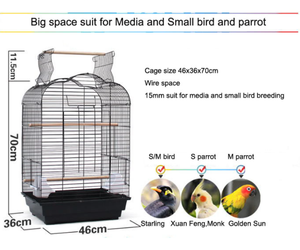 स्टील वायर मेष तोते के लिए पिंजरे पक्षी प्रजनन पिंजरों तोता <span class=keywords><strong>2</strong></span> ढेर - Product Image 4