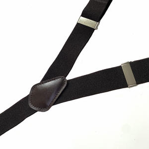 Factory Direct Sale Y-Stil Handmade <span class=keywords><strong>Brown</strong></span> Farbe Echte Herren Original Split Leder Hosenträger - Product Image 4