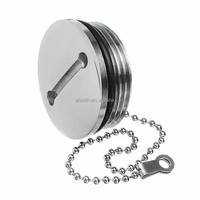 Ventes directes d'usine Quincaillerie polie miroir marin Remplisseur de pont de bateau en acier inoxydable 316 38/50MM avec clé