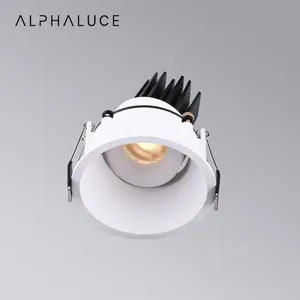 Dim To Warm Ip54 Small Trim Round Frame Fixed 7W 10W Deep Recessed Wall Washer Led Downlight