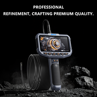 Endoscope industriel BWVV MG50 à double objectif 5,5 mm, tube flexible 10FT/16,4FT, caméra HD 5 pouces avec lumière LED, indice de protection IP67, batterie 4 heures