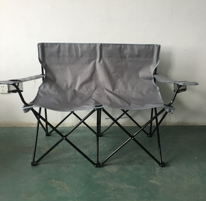 <strong>Outdoor</strong> Folding Camping Chair, Double <strong>Seat</strong> Foldable Camp Chair for 2 Persons Foldable Quad <strong>Love</strong> <strong>Seat</strong> Oversized - Product Image 3
