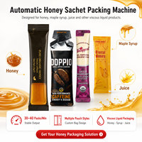 Machine automatique de remplissage et d'emballage de sachets de miel liquide de petite taille