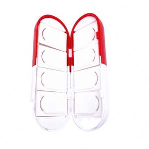 Pastillero Creativo en Forma de Cápsula, con Logotipo Personalizado, Promocional, de Plástico PP, con 8 Compartimentos, Organizador de Pastillas, Caja de Almacenamiento - Product Image 1