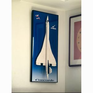 Cadre mural personnalisé pour l'avion Concorde de la série Compatible Creativity 10318, pour l'avion Airbus, à suspendre au mur - Product Image 4