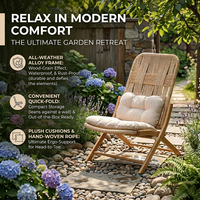 Chaise pliante moderne MEIQI en acier pour extérieur, idéale pour villa, hôtel, salon, jardin, cour, terrasse et détente.