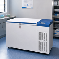 Congélateur ultra-basse température 142L à cascade de réfrigération, faible bruit, avec revêtement en acier inoxydable pour laboratoire de recherche académique