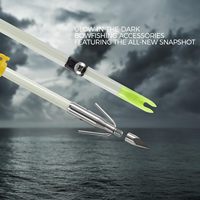 Arc à poulies professionnel de haute qualité HT Wholesale pour la pêche à l'arc, flèches de pêche à l'arc, flèches de tir OD 8mm en fibre de verre avec pointe en acier