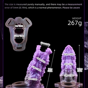 SHAZ Funda para Pene con Cabeza de Dragón Monstruosa, Strapon con Cinturón, Anillo para Pene, Fundas para Retrasar la Eyaculación, Juguetes Sexuales para Parejas - Product Image 6