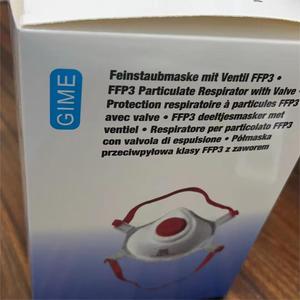 Fabrikgefertigte EN149 Einweg-FFP3-Atemschutzmaske mit Ventil, Halbgesichtsmaske aus Vliesstoff, Nadelfilz und Schmelzgeblasenem Stoff - Product Image 6