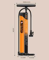 Pompe à air portable à double cylindre avec manomètre et pédale pliable pour voiture, vélo, moto, ballon, bouée de natation, jouet gonflable