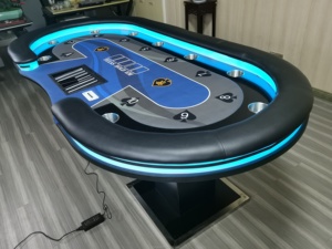 Table de <span class=keywords><strong>Poker</strong></span> de jeu professionnelle et personnalisée, Table Texas <span class=keywords><strong>Poker</strong></span>, de luxe, moderne, pour 10 joueurs, en vente - Product Image 2