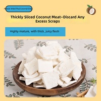 Chispas de Coco Liofilizadas, Trozos Grandes y Gruesos, Pulpa de Coco Tailandesa, Fruta de Coco Tailandesa, Materia Prima para Snacks Fritos, Fábrica de Yunnan
