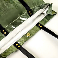 Sac fourre-tout en PVC et TPU 2026 pour femme, sacs à main en papier kraft avec poignée supérieure, sac de shopping étanche grande capacité
