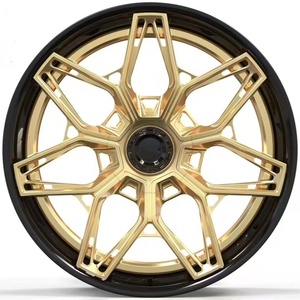 Sport stile 21 pollici 6061 t6 alluminio 2 pezzi personalizzato lusso oro ruote auto forgiate 5x130 per Mercedes <span class=keywords><strong>Audi</strong></span> Rs E-<span class=keywords><strong>Tron</strong></span> <span class=keywords><strong>Gt</strong></span> - Product Image 3